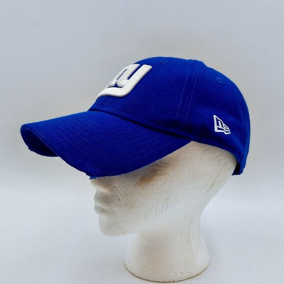 New Era Mens Hat Blue Strapback NFL New York Giants 9Forty Football Cap - Picture 2 of 13